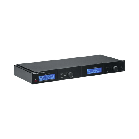 Shure SLXD4QDAN+ Quad-Channel Digital Wireless Receiver with Dante (G57: 460 to 608 MHz) — Being Shipped