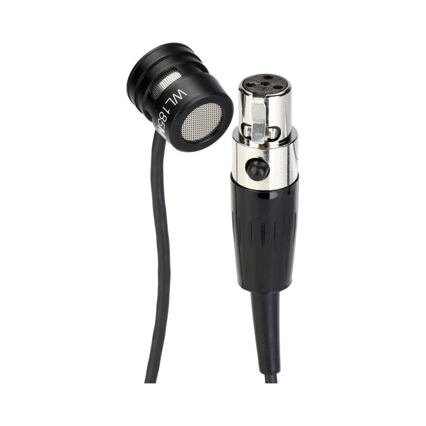 Shure WL185m Low-Profile Cardioid Lavalier Microphone with TA4F Connector (Black) — Being Shipped
