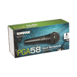 Shure PGA58-XLR Cardioid Dynamic Vocal Microphone with XLR-to-XLR Cable — Being Shipped