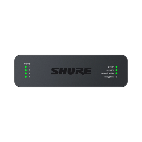 Shure ANI4IN 4-Channel Dante Mic/Line Audio Network Interface Unit (XLR Inputs) — Being Shipped