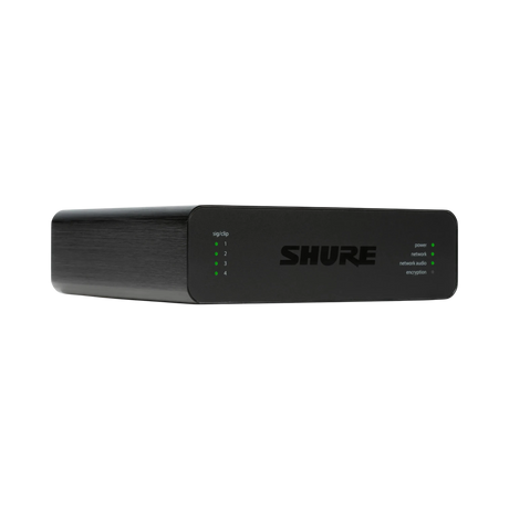 Shure ANI4IN 4-Channel Dante Mic/Line Audio Network Interface Unit (XLR Inputs) — Being Shipped