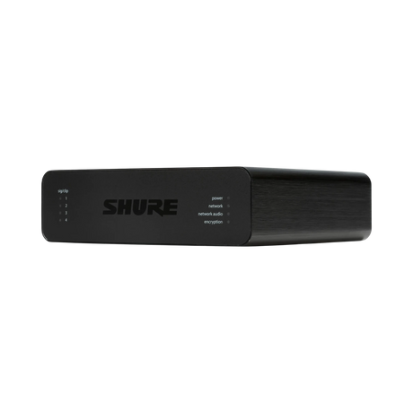 Shure ANI4IN 4-Channel Dante Mic/Line Audio Network Interface Unit (XLR Inputs) — Being Shipped