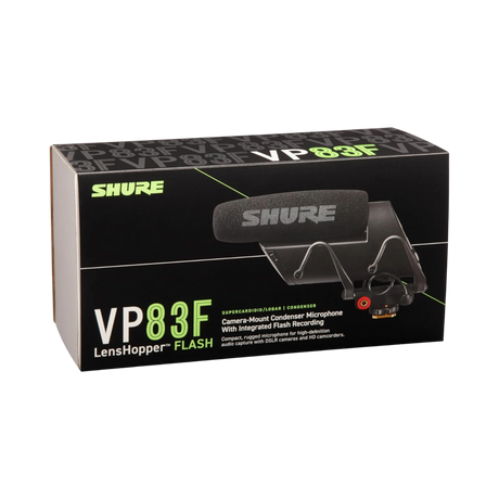 Shure VP83F LensHopper Shotgun Microphone with Integrated Audio Recorder — Being Shipped