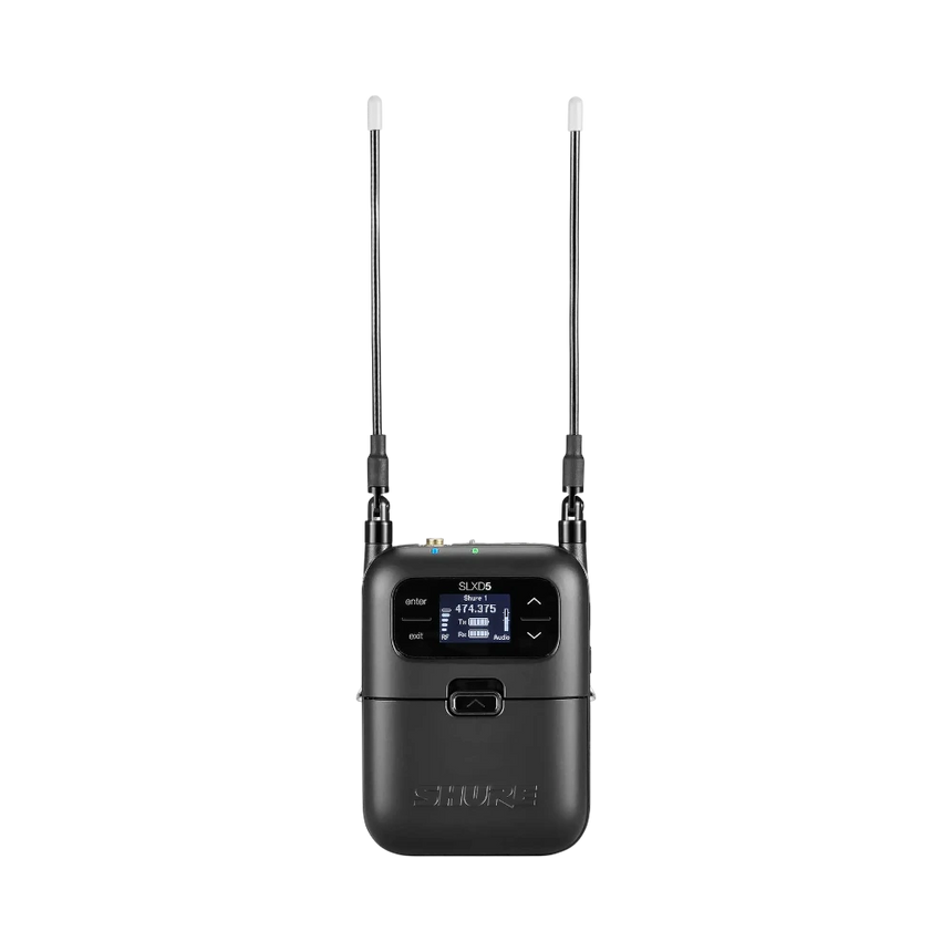 Shure SLXD5 Digital Camera-Mount Wireless Microphone Receiver (J52: 558 to 602 + 614 to 616 MHz) — Being Shipped
