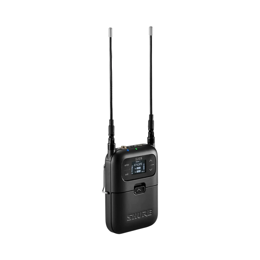 Shure SLXD5 Digital Camera-Mount Wireless Microphone Receiver (J52: 558 to 602 + 614 to 616 MHz) — Being Shipped