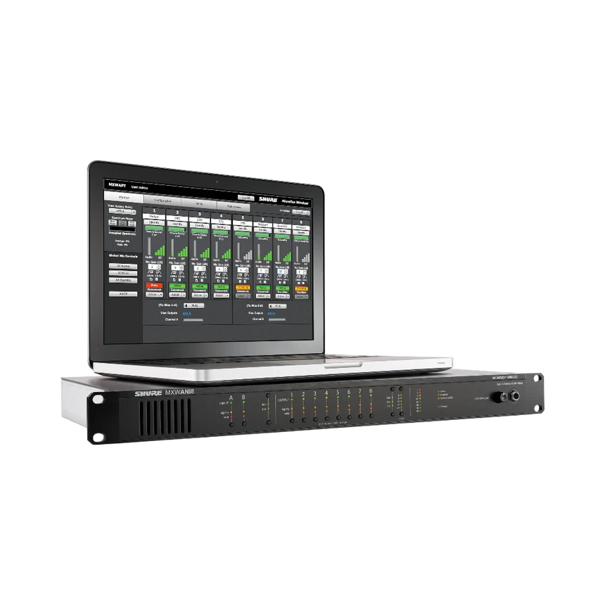 Shure MXWANI8 8-Channel Audio Network Interface — Being Shipped
