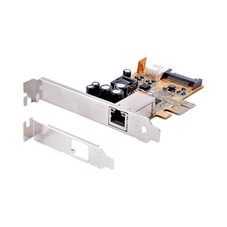 StarTech.com 1 Port 2.5Gbps PoE Network Card, PCIe Ethernet Card w/RJ45, 30W 802.3at PoE NIC for Desktops/Servers, Network PoE LAN Adapter w/Low-Profile Bracket, NBaseT, Windows/Linux - TAA — Being Shipped