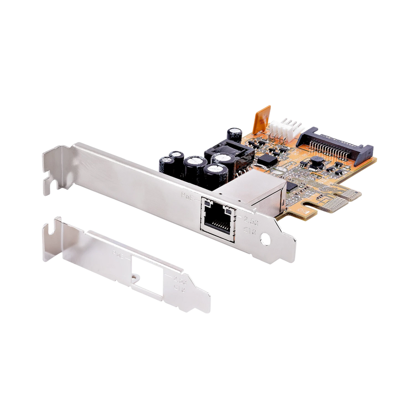 StarTech.com 1 Port 2.5Gbps PoE Network Card, PCIe Ethernet Card w/RJ45, 30W 802.3at PoE NIC for Desktops/Servers, Network PoE LAN Adapter w/Low-Profile Bracket, NBaseT, Windows/Linux - TAA — Being Shipped