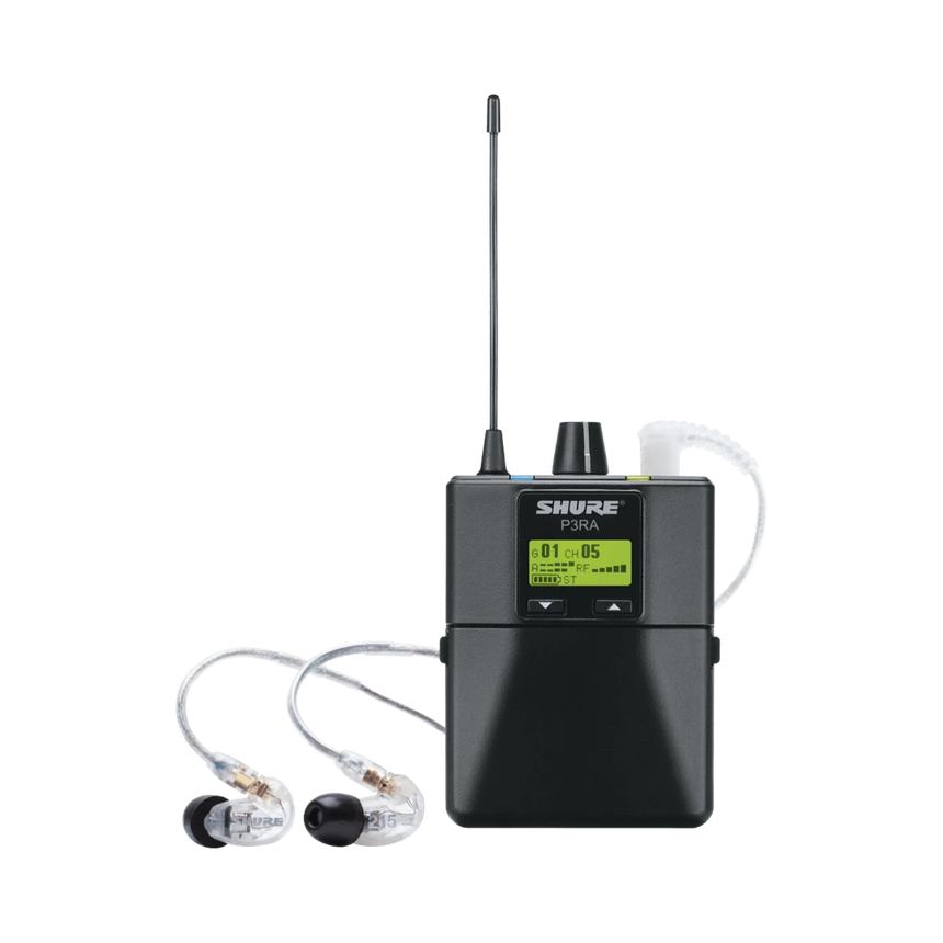 Shure P3RA Wireless Bodypack Receiver for PSM300 System (J13: 566-590 MHz) — Being Shipped