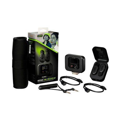 Shure MoveMic Two Receiver Kit 2-Person Clip-On Wireless Microphone System for Mobile Devices & Cameras — Being Shipped