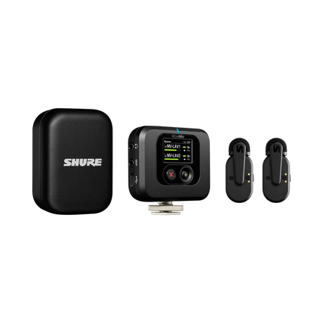 Shure MoveMic Two Receiver Kit 2-Person Clip-On Wireless Microphone System for Mobile Devices & Cameras — Being Shipped