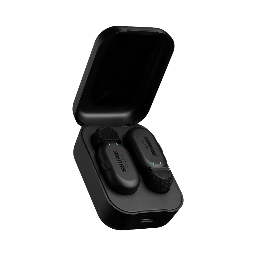 Shure MoveMic Two Receiver Kit 2-Person Clip-On Wireless Microphone System for Mobile Devices & Cameras — Being Shipped