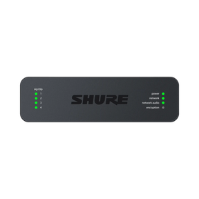 Shure ANI4IN 4-Channel Dante Mic/Line Audio Network Interface Unit (Block Inputs) — Being Shipped