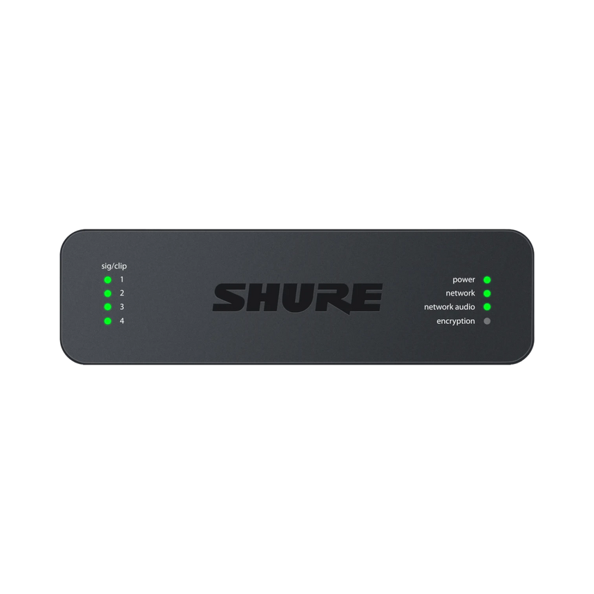 Shure ANI4IN 4-Channel Dante Mic/Line Audio Network Interface Unit (Block Inputs) — Being Shipped