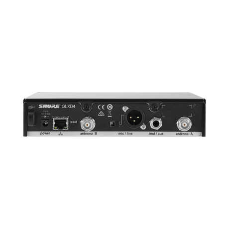 Shure QLXD4 Digital Wireless Receiver (H50: 534 to 598 MHz) — Being Shipped