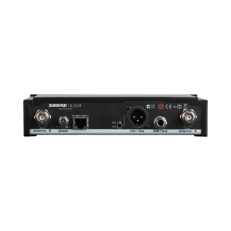 Shure ULXD4 Single-Channel Digital Wireless Receiver (G50: 470 to 534 MHz) — Being Shipped