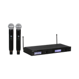 Shure SLXD24D/SM58 Dual-Channel Digital Wireless Handheld Microphone System with SM58 Capsules (J52: 558 to 602 + 614 to 616 MHz) — Being Shipped