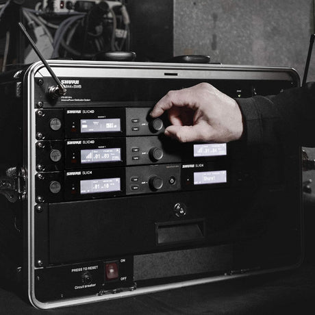 Shure SLXD24D/SM58 Dual-Channel Digital Wireless Handheld Microphone System with SM58 Capsules (J52: 558 to 602 + 614 to 616 MHz) — Being Shipped