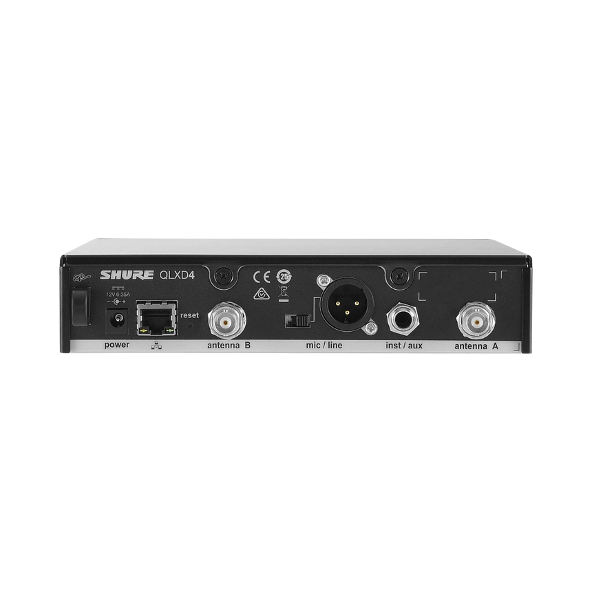 Shure QLXD4 Digital Wireless Receiver (V50: 174 to 216 MHz) — Being Shipped