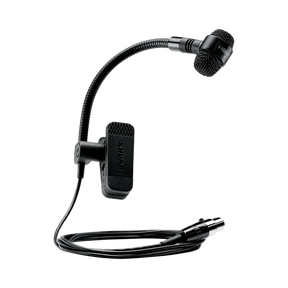 Shure PGA98H-XLR Clip-On Cardioid Condenser Horn Mic with Inline Preamp & Cable (15') — Being Shipped
