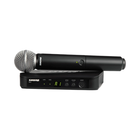 Shure BLX24/SM58 Wireless Handheld Microphone System with SM58 Capsule (J11: 596 to 616 MHz) — Being Shipped
