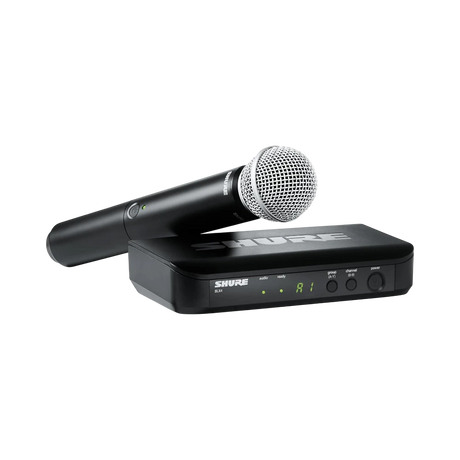 Shure BLX24/SM58 Wireless Handheld Microphone System with SM58 Capsule (J11: 596 to 616 MHz) — Being Shipped