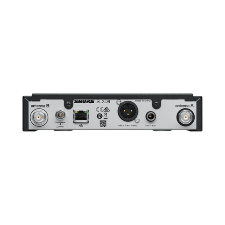 Shure SLXD4 Digital Wireless Receiver (G58: 470 to 514 MHz) — Being Shipped