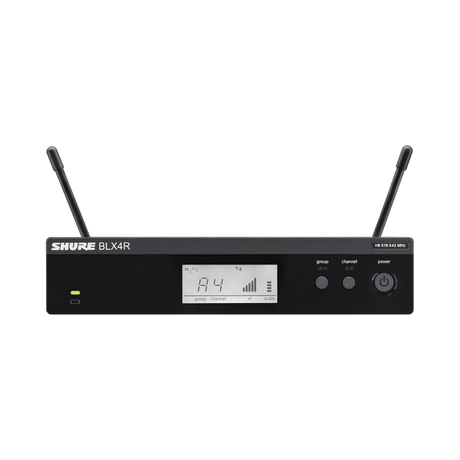 Shure BLX4R Rackmount Wireless Receiver (J11: 596 to 616 MHz) — Being Shipped