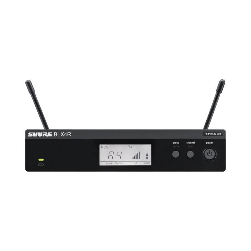 Shure BLX4R Rackmount Wireless Receiver (J11: 596 to 616 MHz) — Being Shipped