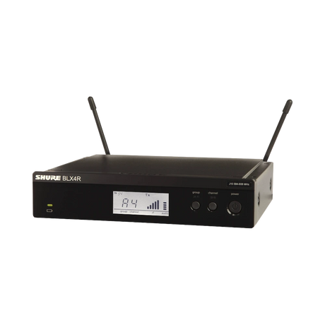 Shure BLX4R Rackmount Wireless Receiver (J11: 596 to 616 MHz) — Being Shipped