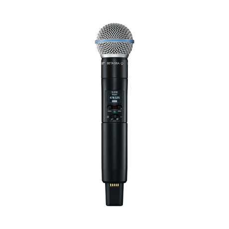 Shure SLXD24/B58 Digital Wireless Handheld Microphone System with Beta 58A Capsule (G58: 470 to 514 MHz) — Being Shipped