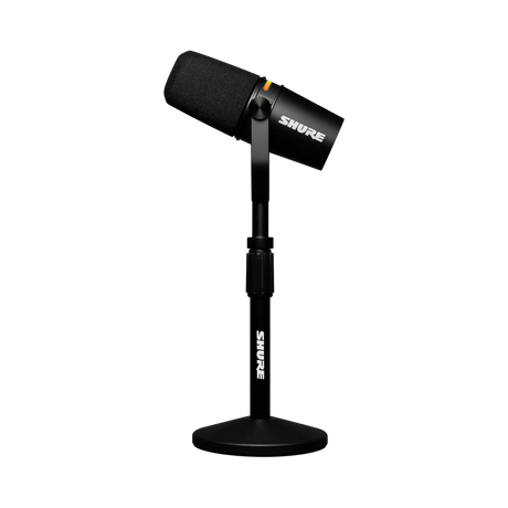 Shure MV7+-K Podcast XLR/USB Microphone Bundle with Gator Desktop Stand (Black) — Being Shipped