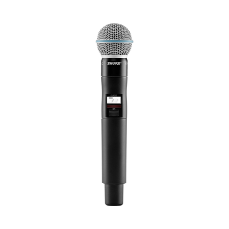 Shure QLXD2/B58A Digital Handheld Wireless Microphone Transmitter with Beta 58A Capsule (X52: 902 to 928 MHz) — Being Shipped