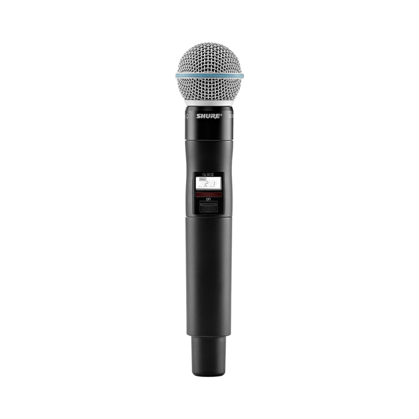 Shure QLXD2/B58A Digital Handheld Wireless Microphone Transmitter with Beta 58A Capsule (X52: 902 to 928 MHz) — Being Shipped