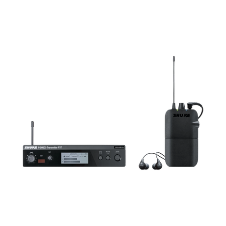 Shure PSM 300 Stereo Personal Monitor System with IEM (G20: 488-512 MHz) — Being Shipped