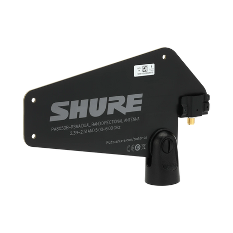Shure PA805DB-RSMA Dual-Band Passive Directional Antenna for GLX-D+ Wireless (2.4, 5.8 GHz) — Being Shipped
