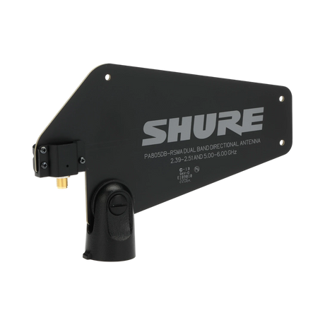 Shure PA805DB-RSMA Dual-Band Passive Directional Antenna for GLX-D+ Wireless (2.4, 5.8 GHz) — Being Shipped
