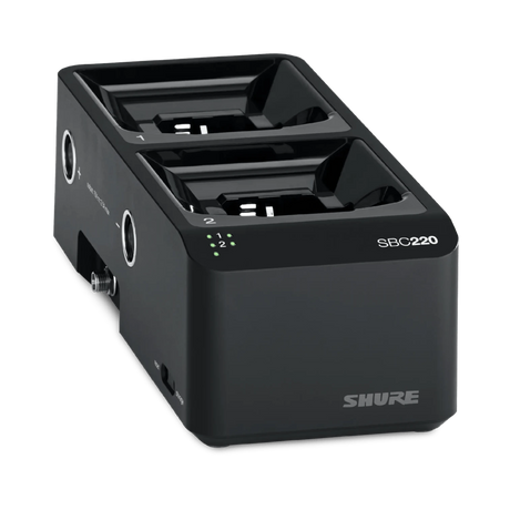 Shure SBC220US Networked 2-Bay Battery Charger with Power Supply — Being Shipped