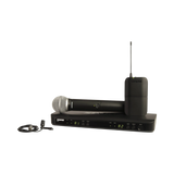Shure BLX1288/CVL Dual-Channel Wireless Combo Lavalier & Handheld Microphone System (H9: 512 to 542 MHz) — Being Shipped