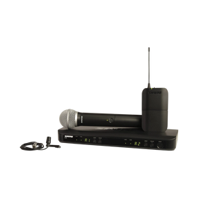 Shure BLX1288/CVL Dual-Channel Wireless Combo Lavalier & Handheld Microphone System (H9: 512 to 542 MHz) — Being Shipped