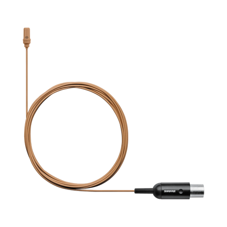 Shure UL4 UniPlex Cardioid Subminiature Lavalier Microphone for Bodypack Transmitter (Cocoa, TA4F) — Being Shipped