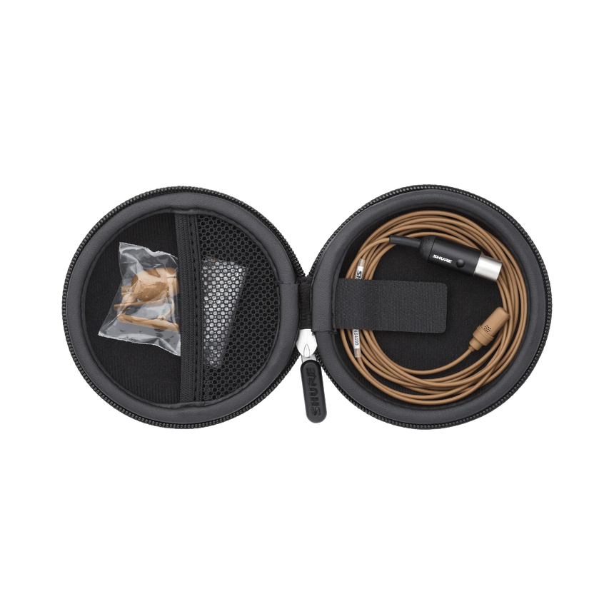Shure UL4 UniPlex Cardioid Subminiature Lavalier Microphone for Bodypack Transmitter (Cocoa, TA4F) — Being Shipped