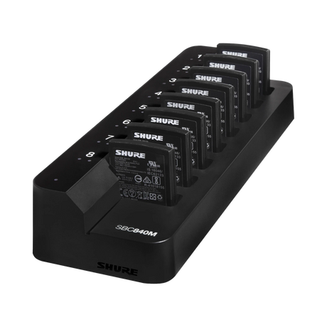 Shure SBC840M-US Networked Eight-Bay Battery-Only Tray Charger — Being Shipped
