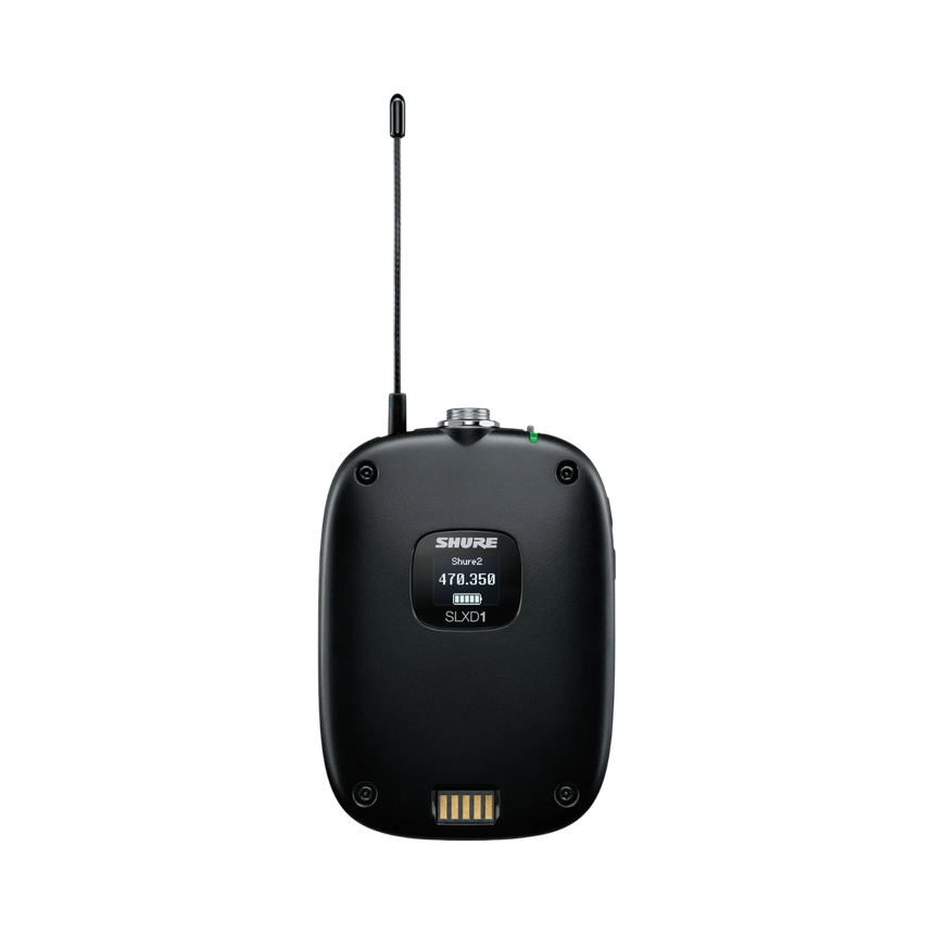 Shure SLXD14/85 Digital Wireless Cardioid Lavalier Microphone System (G58: 470 to 514 MHz) — Being Shipped