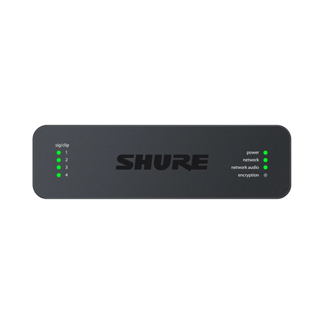 Shure ANI4OUT 4-Channel Dante Mic/Line Audio Network Interface Unit (XLR Outputs) — Being Shipped
