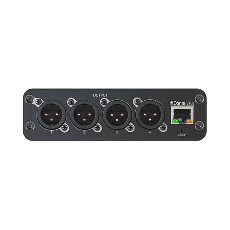 Shure ANI4OUT 4-Channel Dante Mic/Line Audio Network Interface Unit (XLR Outputs) — Being Shipped