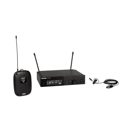 Shure SLXD14/DL4B Digital Wireless DuraPlex Omni Lavalier Microphone System (J52: 558 to 602 + 614 to 616 MHz) — Being Shipped