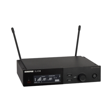 Shure SLXD4 Digital Wireless Receiver (J52: 558 to 602 + 614 to 616 MHz) — Being Shipped