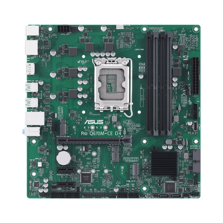 ASUS Q670 Chipset Socket LGA-1700 Micro ATX Desktop Motherboard — Being Shipped