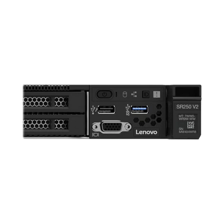 Lenovo ThinkSystem SR250 V2 Rack Mountable Barebone Server, Intel Xeon E-2378, 16GB RAM, No HDD — Being Shipped